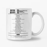 Bryan Adams London May 14 2024 Replica Setlist Mug - Setlist