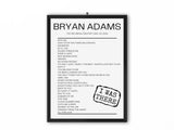 Bryan Adams The SSE Arena Belfast May 22, 2024 Replica Setlist - Setlist