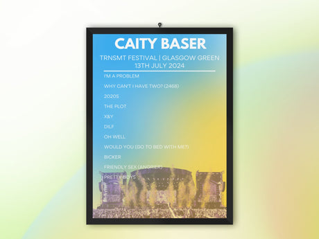 Caity Baser TRNSMT Festival 2024 - Setlist Poster - Setlist