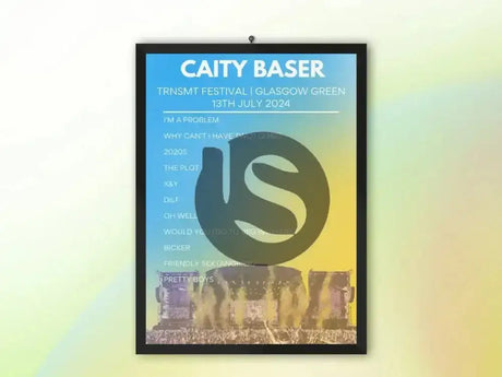 Caity Baser TRNSMT Festival 2024 - Setlist Poster - Setlist