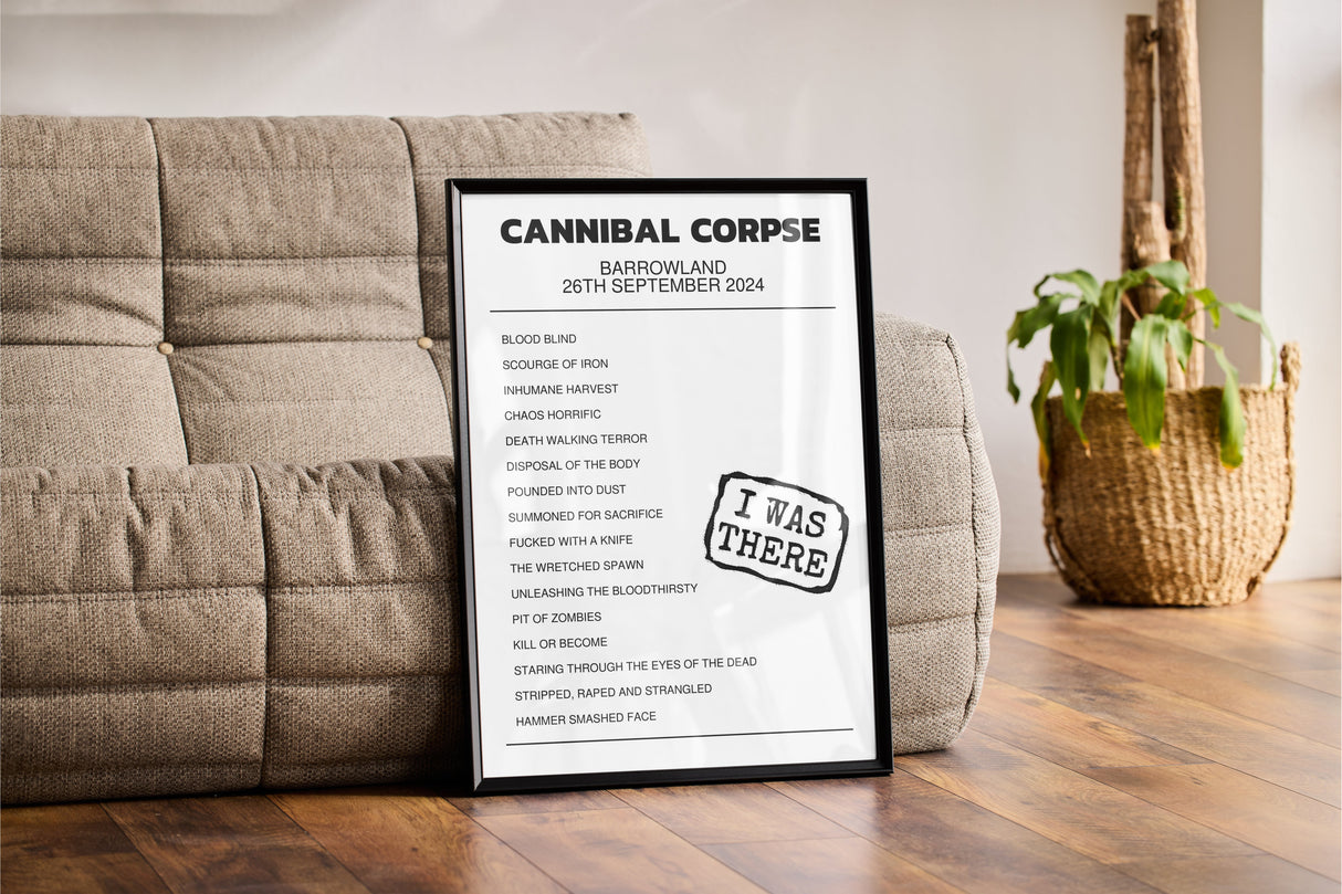 Cannibal Corpse 26th September 2024 Barrowland Glasgow I Was There - Setlist