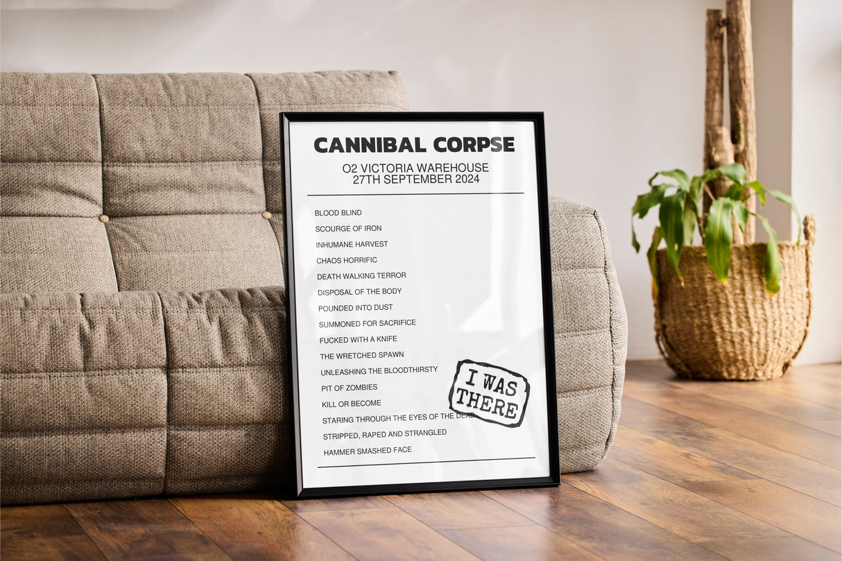 Cannibal Corpse 27th September 2024 O2 Victoria Warehouse Manchester I Was There - Setlist