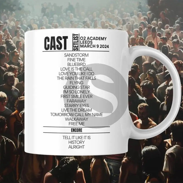 CAST O2 Academy Leeds March 9 2024 Setlist Mug - Setlist