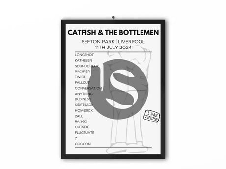 Catfish & The Bottlemen Sefton Park July 2024 Setlist Poster - Setlist