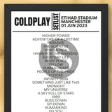 Coldplay Etihad Stadium Manchester June 1 2023 Setlist - Setlist