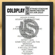 Coldplay Etihad Stadium Manchester June 3 2023 Setlist - Setlist