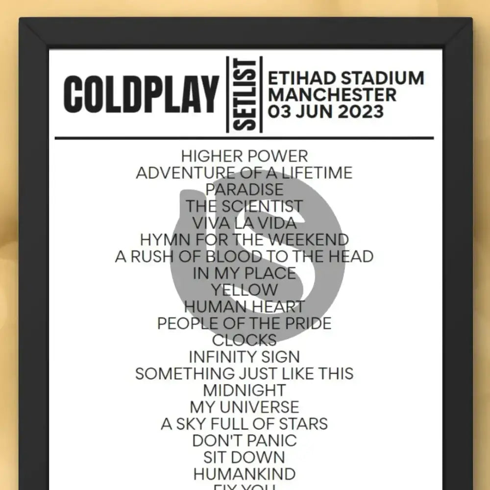 Coldplay Etihad Stadium Manchester June 3 2023 Setlist - Setlist