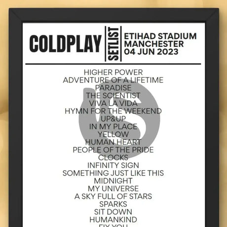 Coldplay Etihad Stadium Manchester June 4 2023 Setlist - Setlist