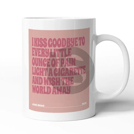 Custom Lyric Print Mug - Pink Pulse - Setlist