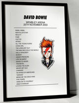 David Bowie 25th November 2003 Wembley Arena London I Was There - Setlist