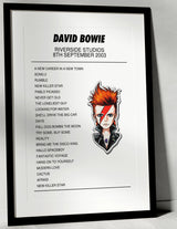 David Bowie 8th September 2003 Riverside Studios London I Was There - Setlist