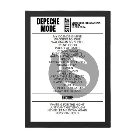 Depeche Mode Berlin February 15, 2024 Replica Setlist - Setlist