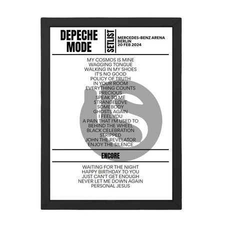 Depeche Mode Berlin February 20, 2024 Replica Setlist - Setlist