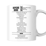 Depeche Mode Budapest June 12 2006 Replica Setlist Mug - Setlist