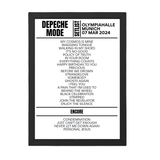 Depeche Mode Munich March 07, 2024 Replica Setlist - Setlist