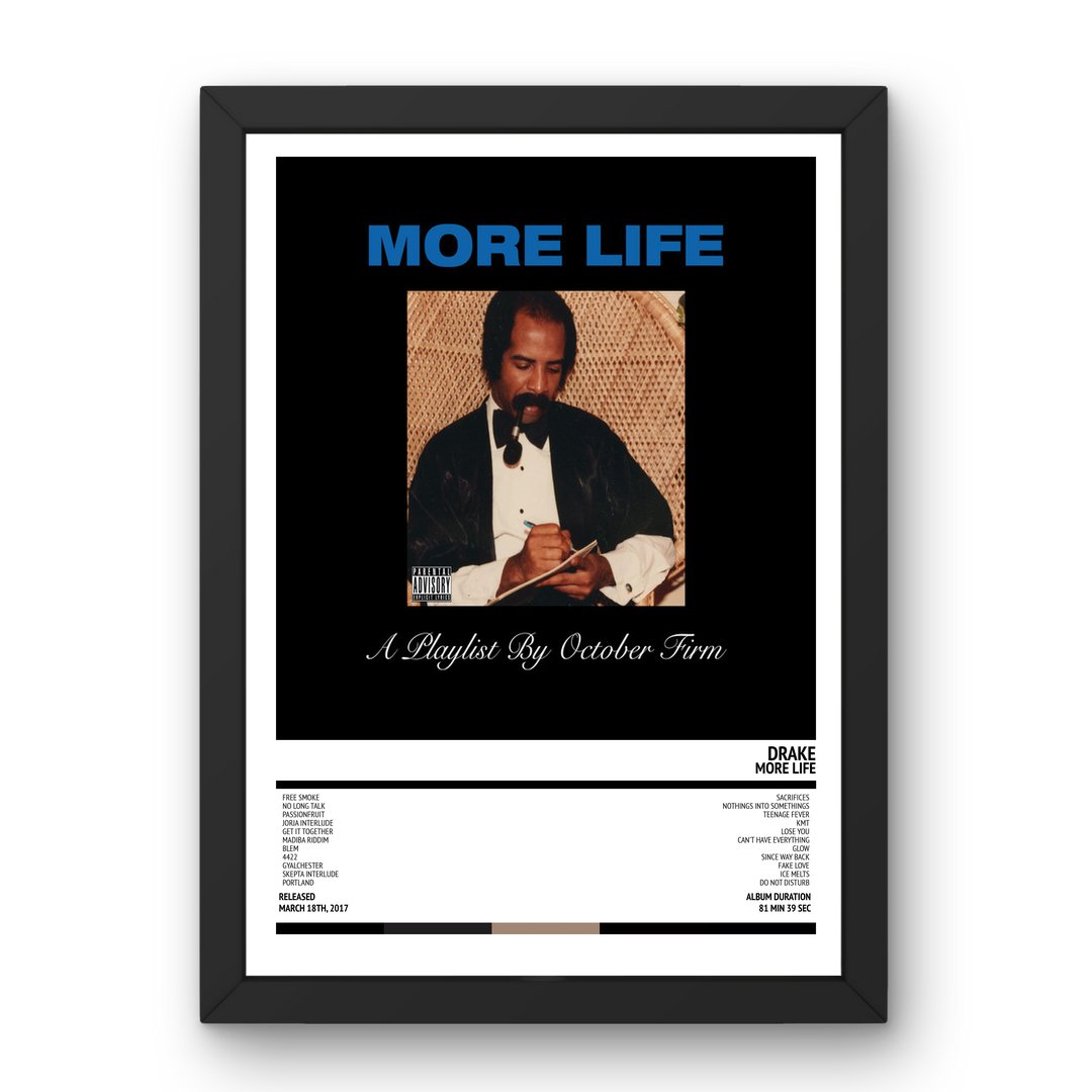 Drake - More Life (2017) Poster - Setlist