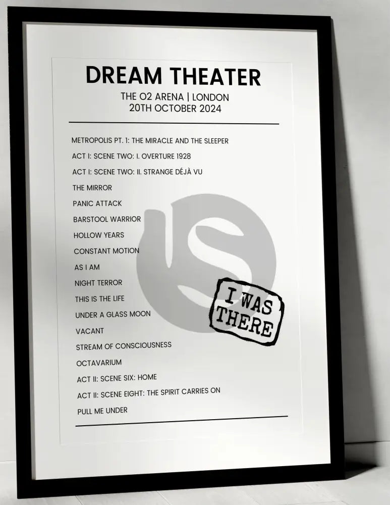 Dream Theater 20th October 2024 The O2 Arena London - I Was There - Setlist