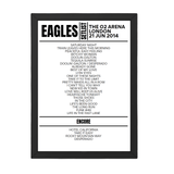 Eagles London June 21, 2014 Replica Setlist - Setlist