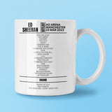 Ed Sheeran Manchester Arena Manchester March 23, 2023 Setlist Mug - Setlist