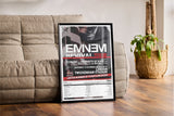 Eminem Revival Tour Twickenham Stadium Twickenham 14th July 2018 - Setlist Tour Poster - Setlist