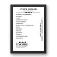 Enter Shikari Cardiff University Cardiff 17 February 2015 Setlist Poster - Setlist