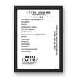 Enter Shikari Civic Hall Wolverhampton 18 February 2015 Setlist Poster - Setlist