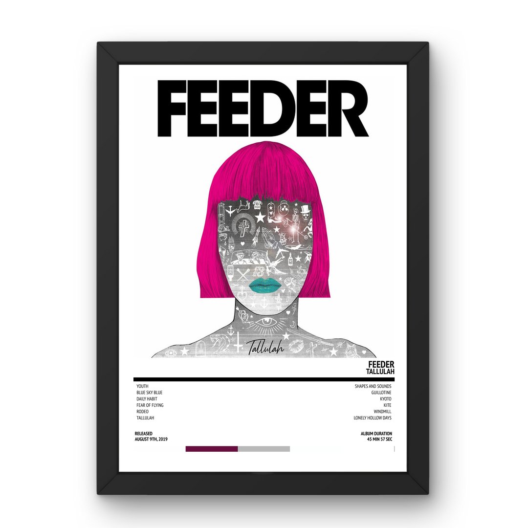 Feeder - Tallulah (2019) Poster - Setlist