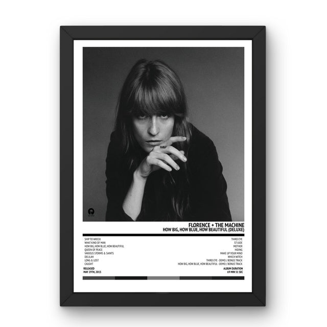 Florence + The Machine - How Big, How Blue, How Beautiful (Deluxe) (2015) Poster - Setlist