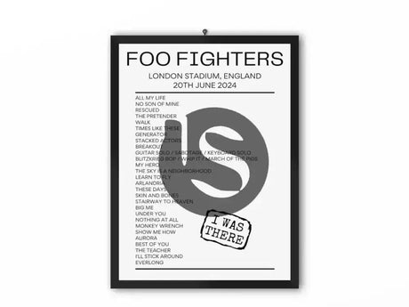 Foo Fighters London June 20 2024 Replica Setlist - Setlist