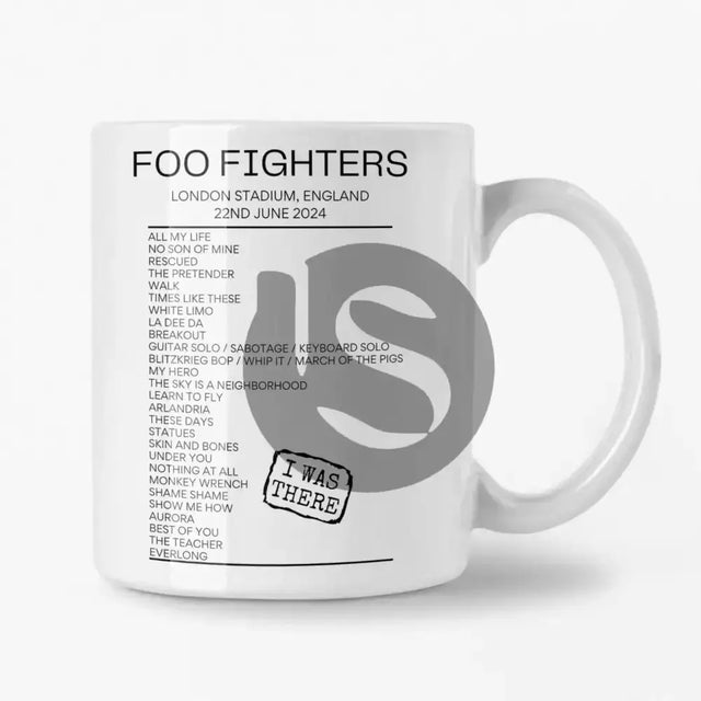 Foo Fighters London June 22 2024 Setlist Mug - Setlist