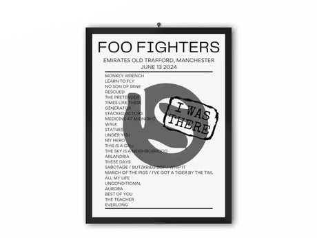 Foo Fighters Manchester June 13 2024 Replica Setlist - Setlist