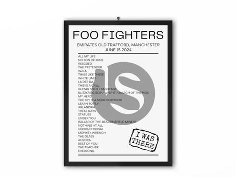 Foo Fighters Manchester June 15 2024 Replica Setlist - Setlist