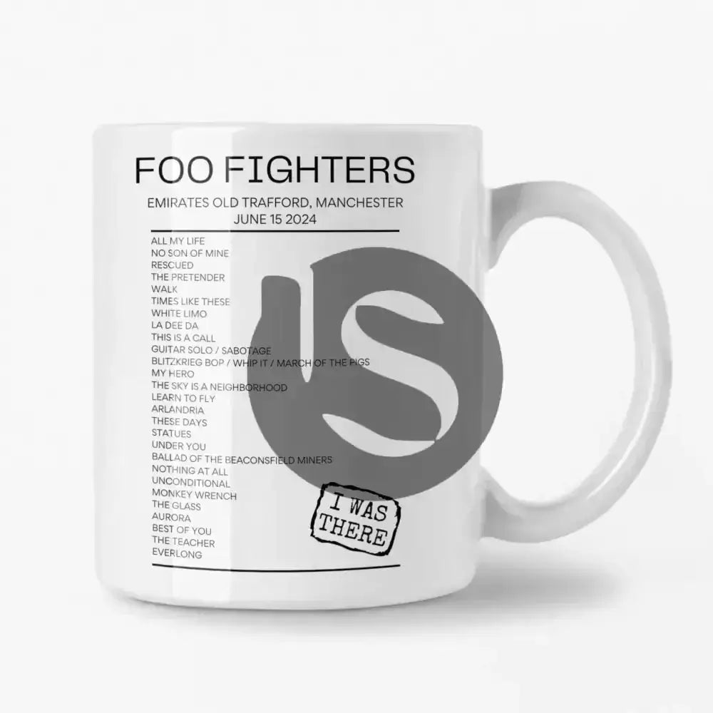 Foo Fighters Manchester June 15 2024 Setlist Mug - Setlist