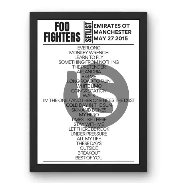 Foo Fighters Manchester May 27 2015 Setlist - Setlist