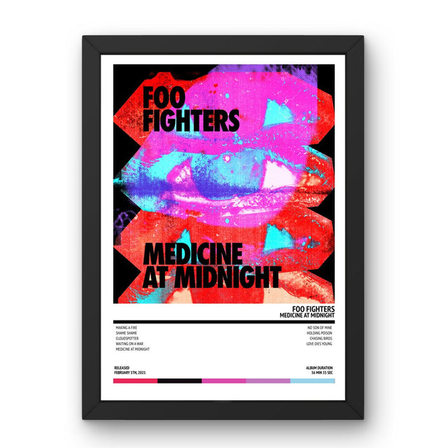 Foo Fighters - Medicine At Midnight (2021) Poster - Setlist