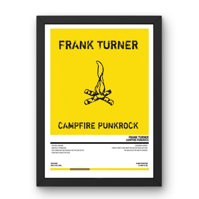 Frank Turner - Campfire Punkrock (2006) Poster - Setlist