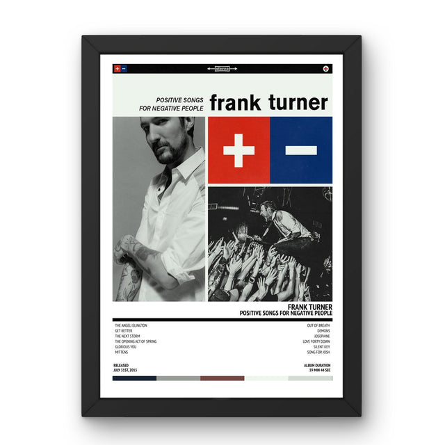 Frank Turner - Positive Songs For Negative People (2015) Poster - Setlist