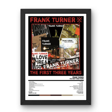 Frank Turner - The First Three Years (2009) Poster - Setlist