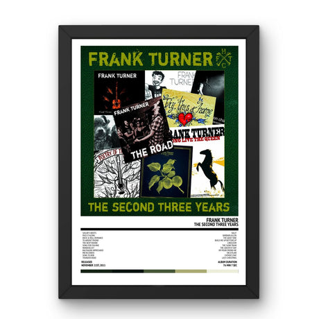 Frank Turner - The Second Three Years (2011) Poster - Setlist