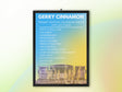 Gerry Cinnamon TRNSMT Festival 2024 - Setlist Poster - Setlist