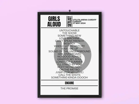 Girls Aloud Utilita Arena Cardiff May 27, 2024 Replica Setlist - Setlist