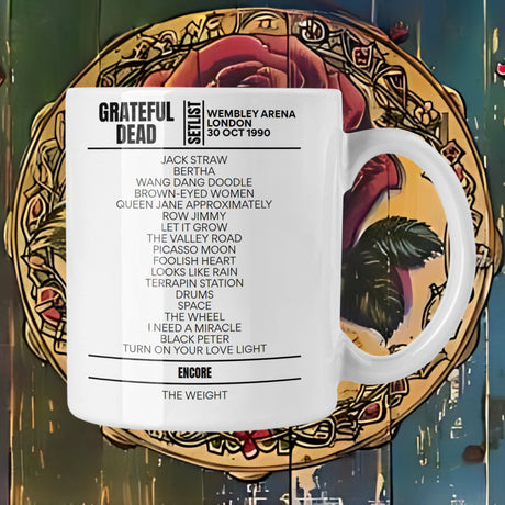 Grateful Dead London October 30, 1990 Replica Setlist Mug - Setlist