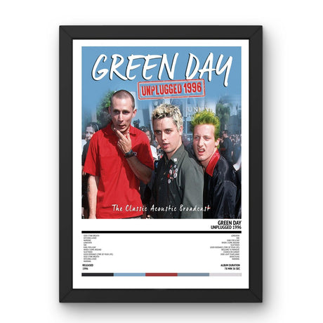 Green Day - Unplugged 1996 (1996) Poster - Setlist