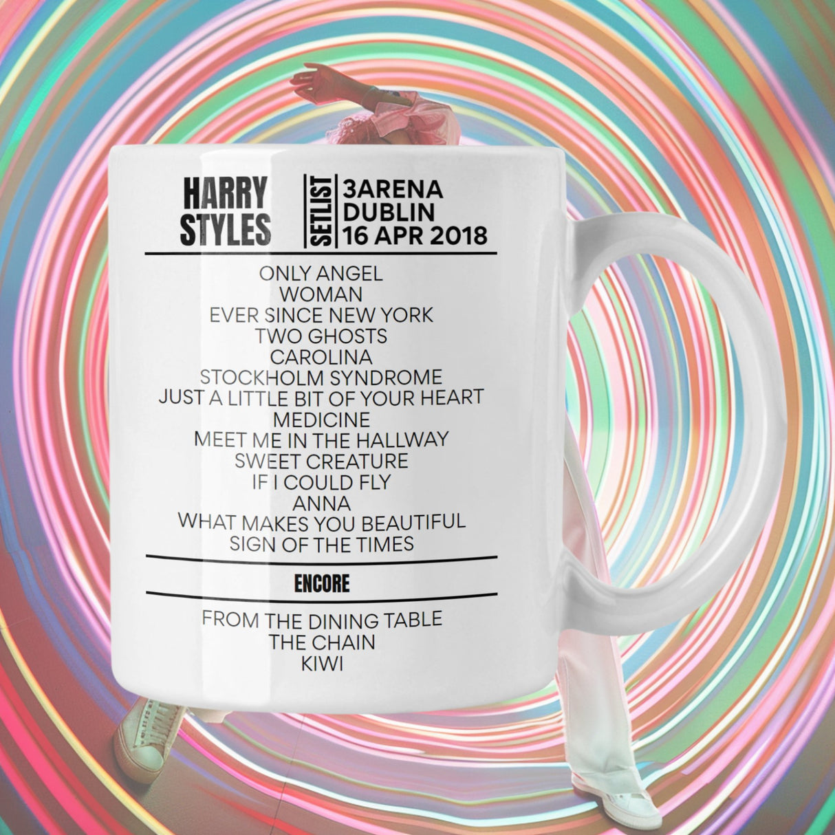 Harry Styles Aviva Stadium Dublin April 16 2018 Setlist Mug - Setlist