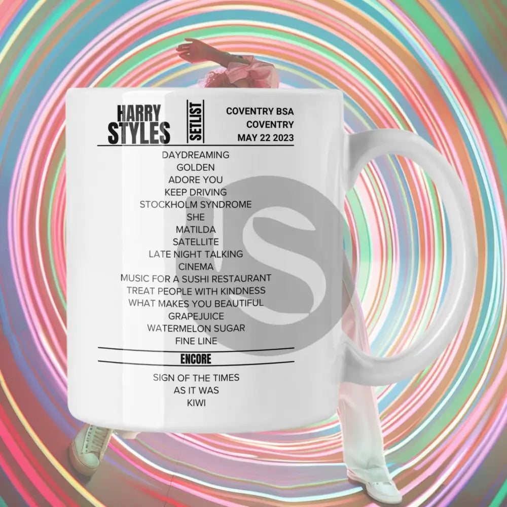 Harry Styles Coventry May 22 2023 Setlist Mug - Setlist