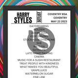 Harry Styles Coventry May 22 - Night 1 2023 Replica Setlist - Setlist