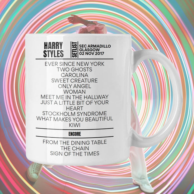 Harry Styles Ibrox Stadium Glasgow November 2 2017 Setlist Mug - Setlist