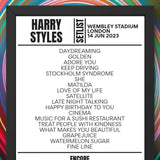 Harry Styles London June 14 - Night 2 2023 Replica Setlist - Setlist