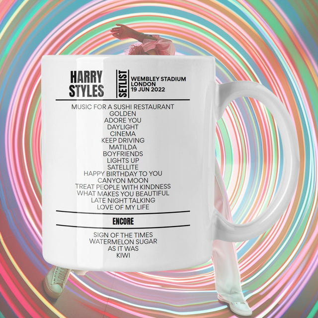 Harry Styles Wembley Stadium London June 19 2022 Setlist Mug - Setlist