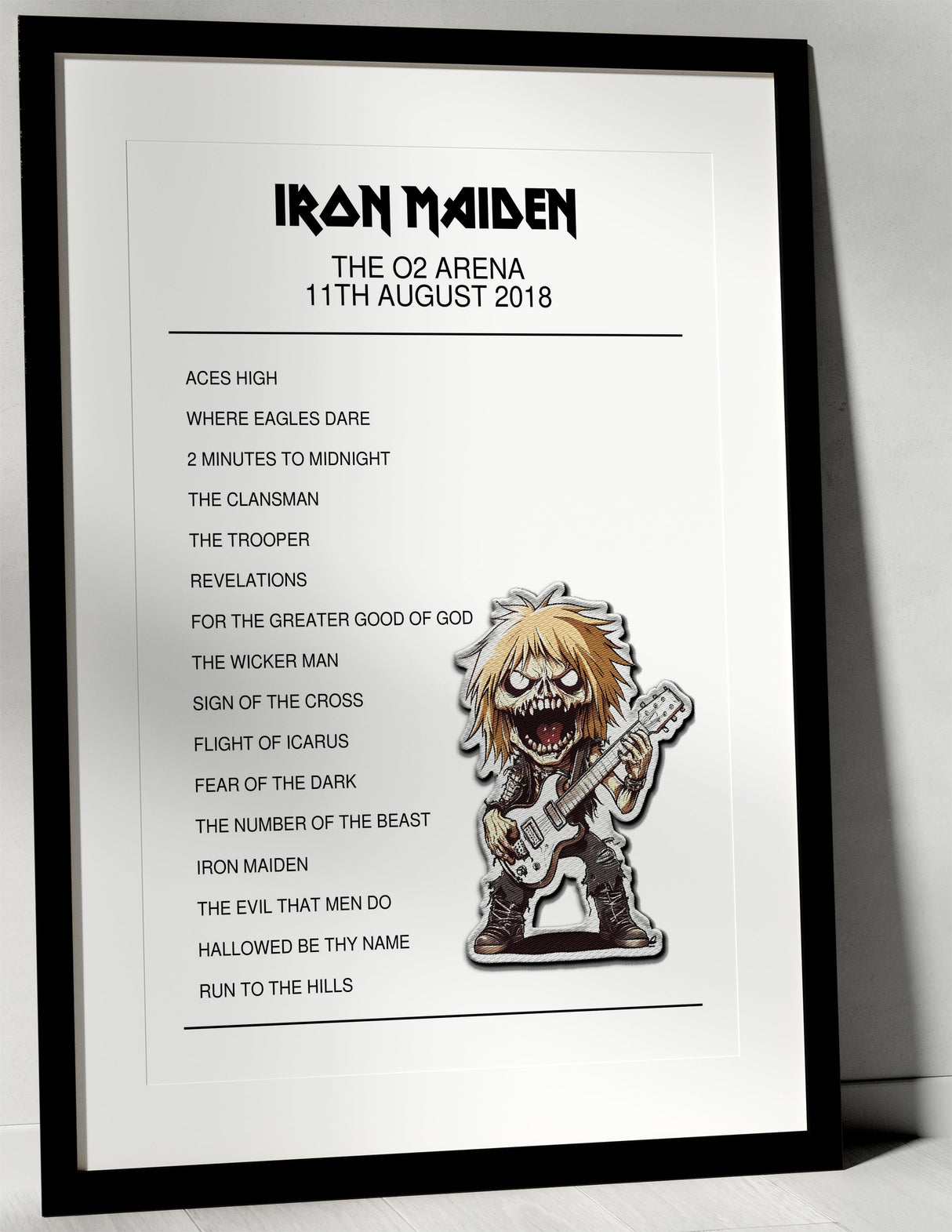 Iron Maiden 11th August 2018 The O2 Arena London I Was There - Setlist